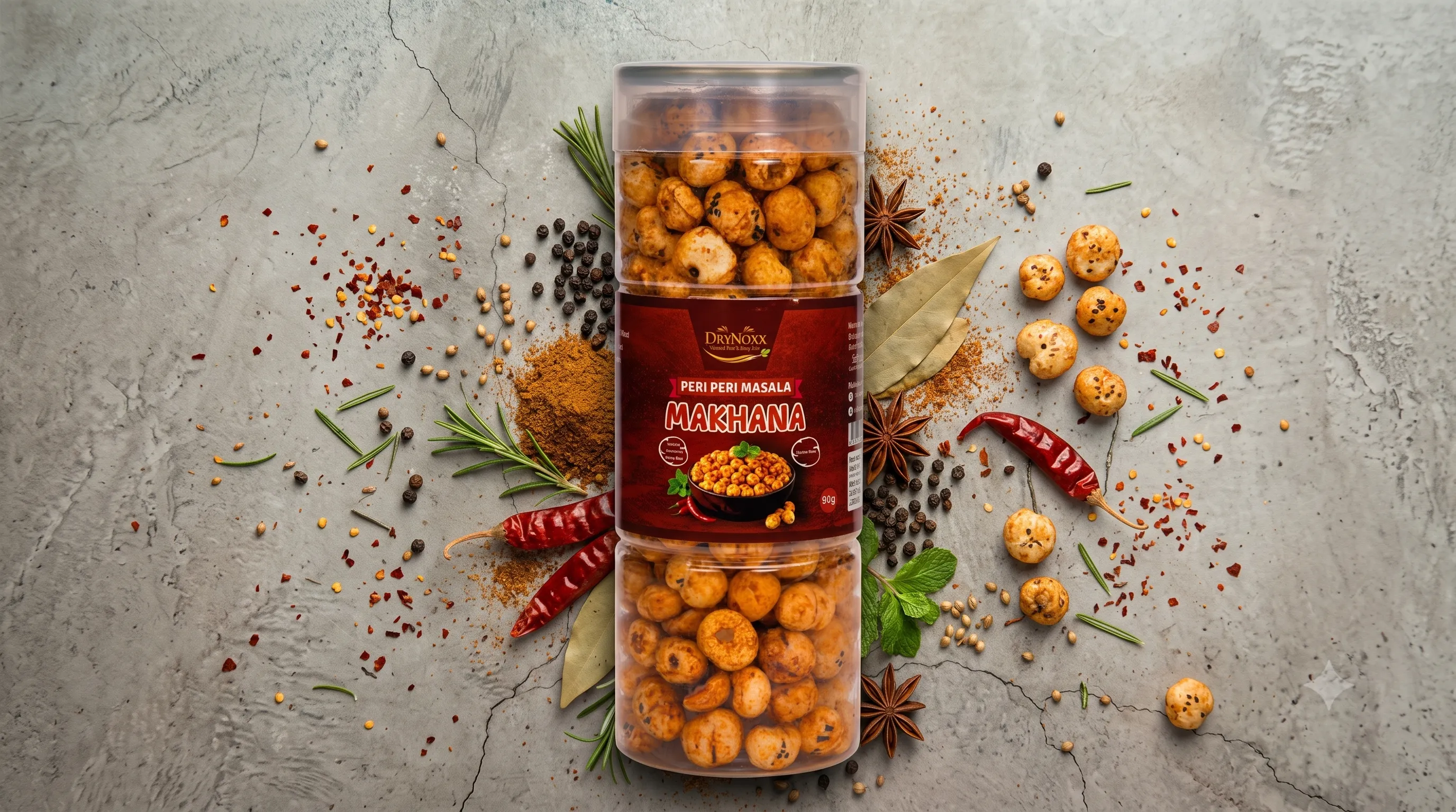 Peri Peri Masala Makhana (90g)